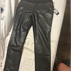 Black Faux Leather Leggings